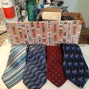 💥💥  4 Tie Bundle.  2 Polyester 2 Silk